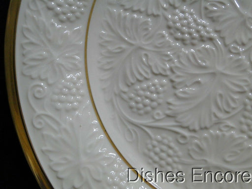 Lenox Plantation Collection, Ivory, Embossed Grapes, Gold: Round Platter 12.75"