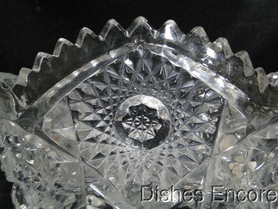 Imperial Glass Nucut, Pressed Glass: Oval Dish, 6 1/2" x 4 1/8", As Is
