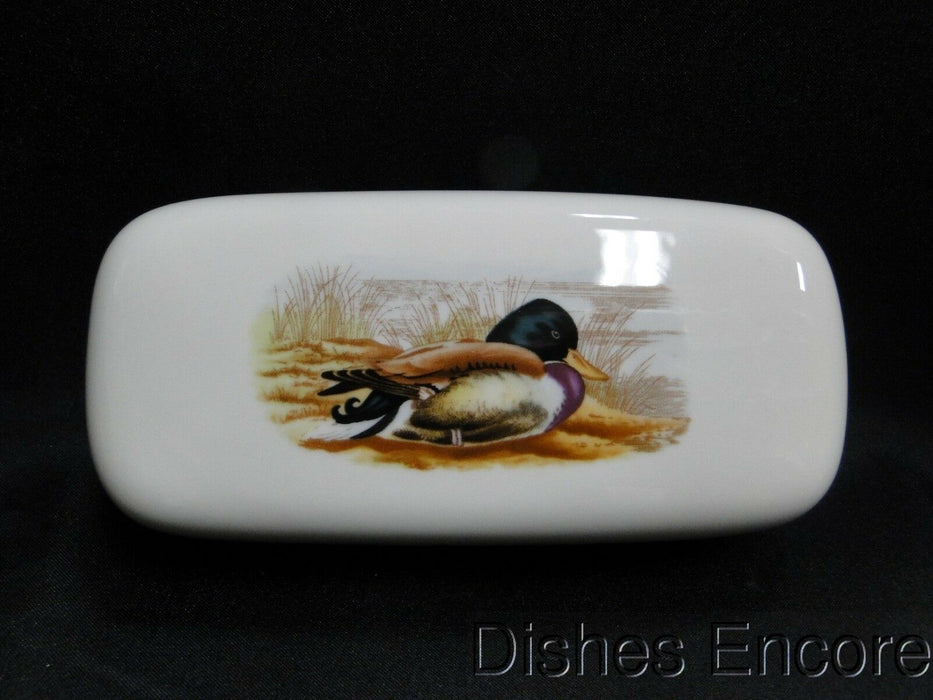Spode Woodland Mallard Duck: NEW Covered Butter Dish w/ Lid, Box
