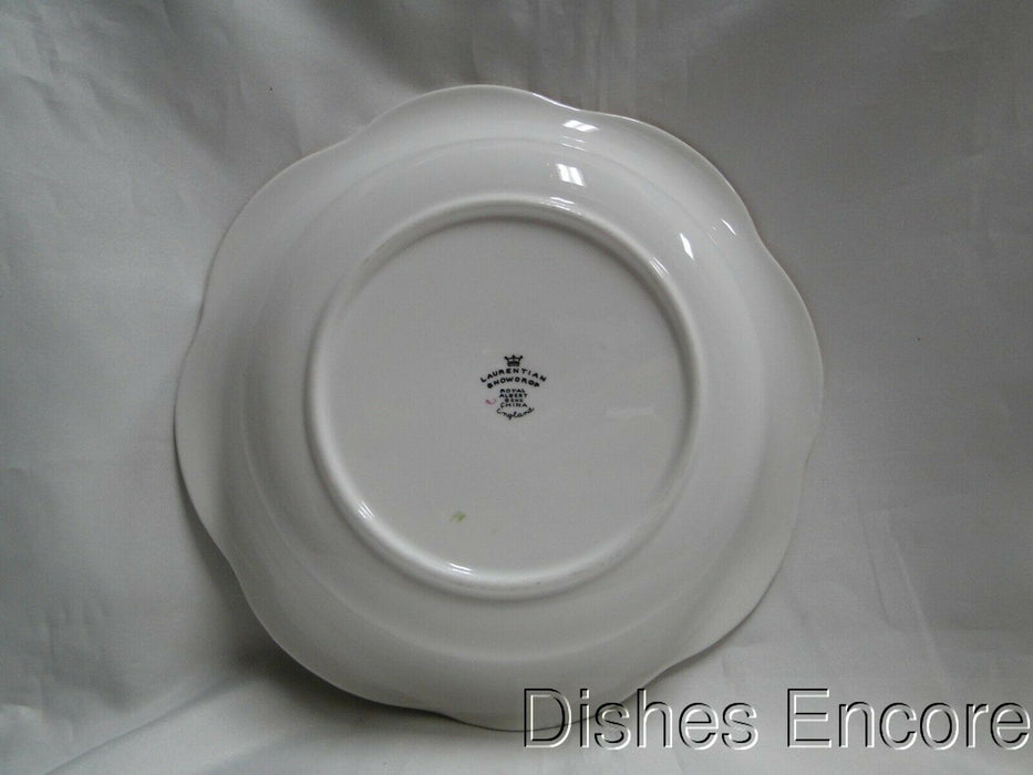 Royal Albert Laurentian Snowdrop, Pale Green, Flowers: Serving Bowl 9 3/8" As Is