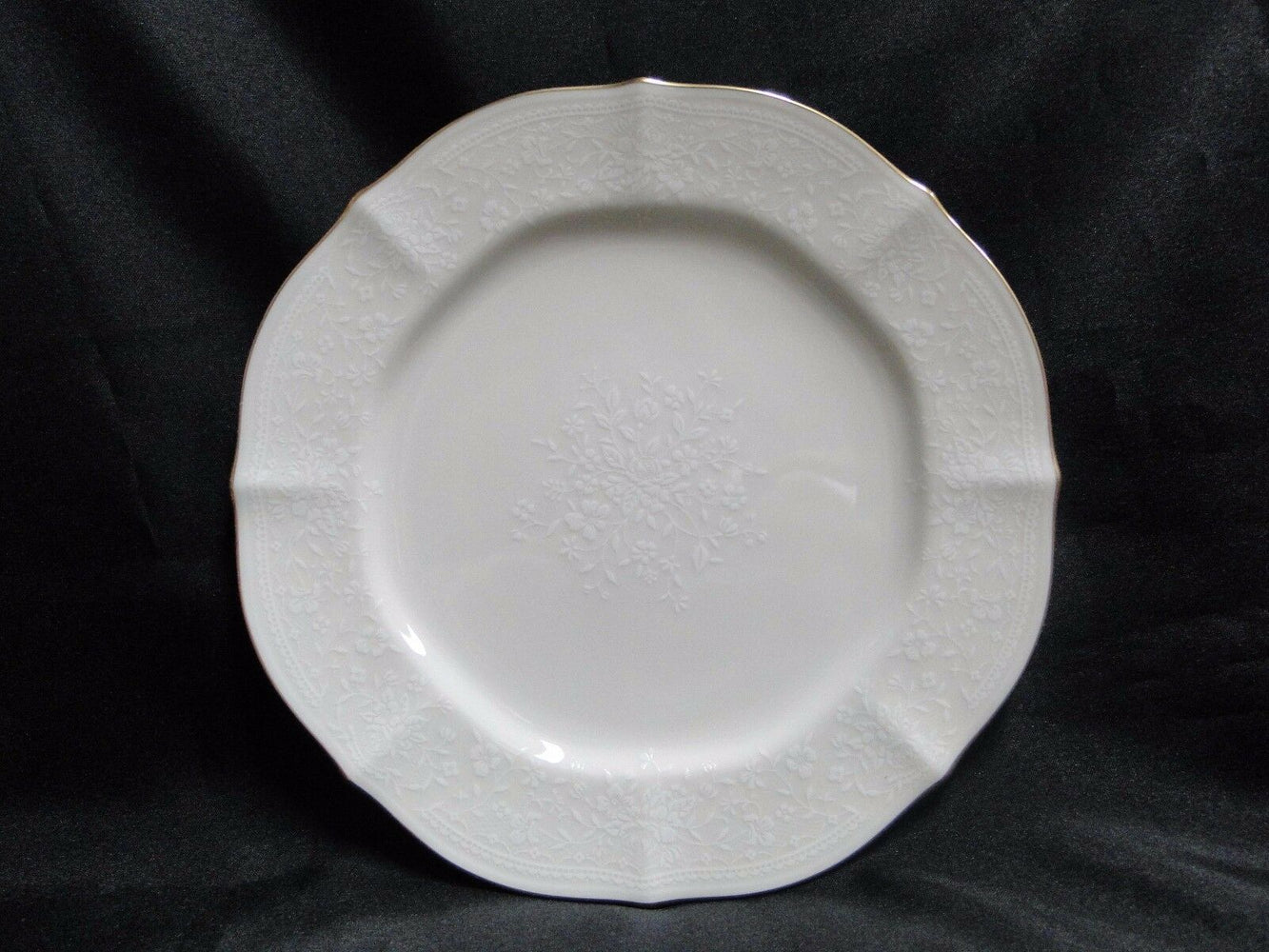 Noritake Chandon, 7306, White Floral on Ivory: Salad Plate (s), 8 1/4"