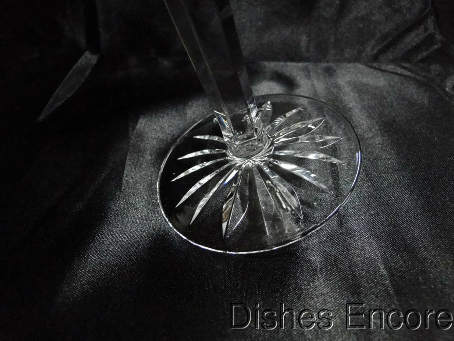Waterford Crystal Ashbourne, Flared, Criss Cross Water or Wine Goblet 8 1/4"