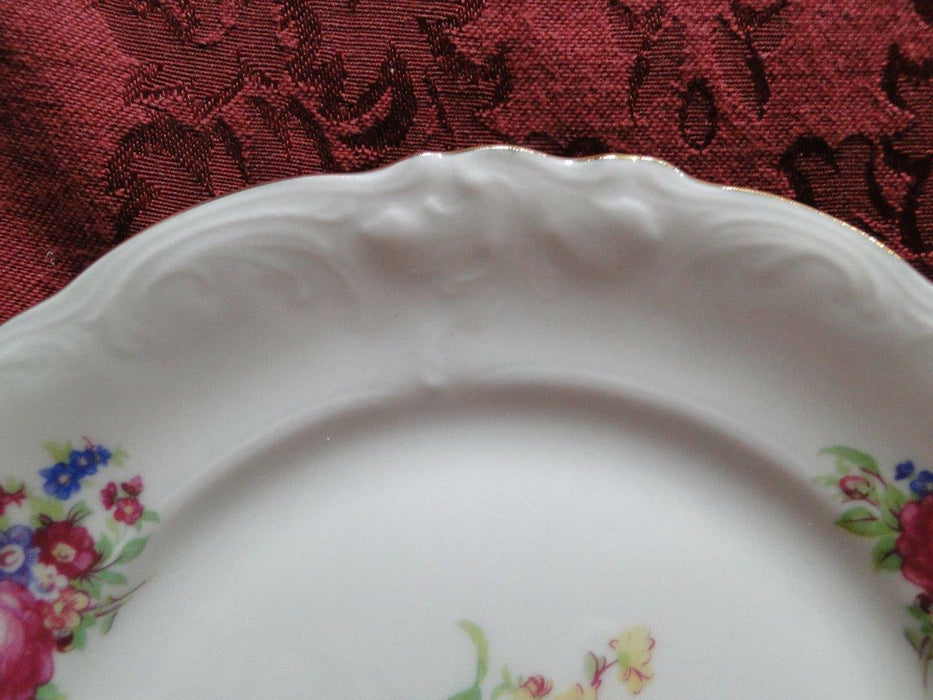 Wawel Anastasia, Floral Sprays, Embossed Scrolls: Bread Plate (s), 6 3/4"