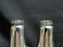 Empire Weighted Sterling Silver: Set of Salt & Pepper Shakers, 5" Tall,10 Holes