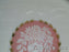 Rosenthal R768, Peach/Rose Band & Center, Floral Urn: Dinner Plate (s), 10 3/4"
