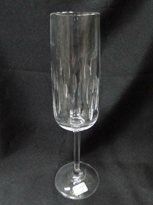 Crystal Guild Clear w/ Two Rows of Vertical Cuts: Fluted Champagne (s), 8 5/8"