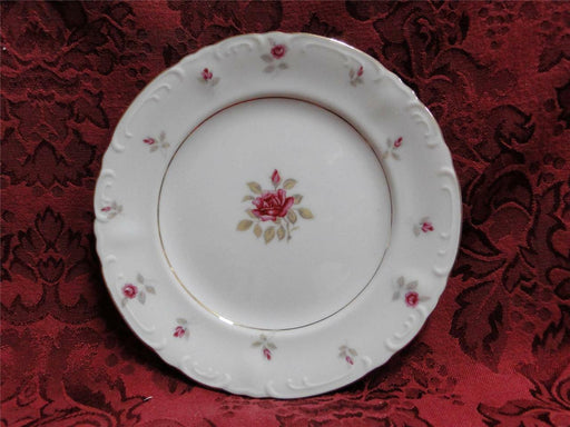 Royal Court Du Barry: Rose Center, Roses on Rim: Bread Plate, 6 1/4"