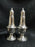 Empire Weighted Sterling Silver: Set of Salt & Pepper Shakers, 5" Tall,10 Holes