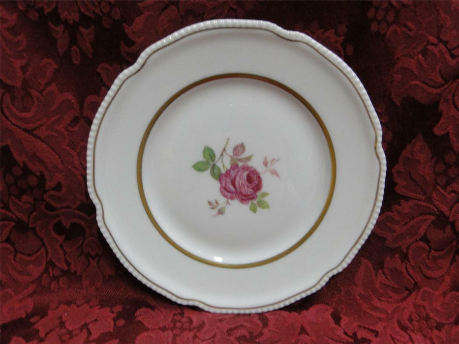 Castleton Dolly Madison, Rose w/ Gold Trim: Bread Plate (s), 6 1/2"