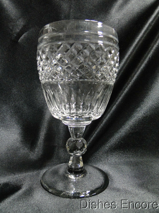 Rock Sharpe 2015-2, X's & Ovals: Water or Wine Goblet, 6 3/8", As Is