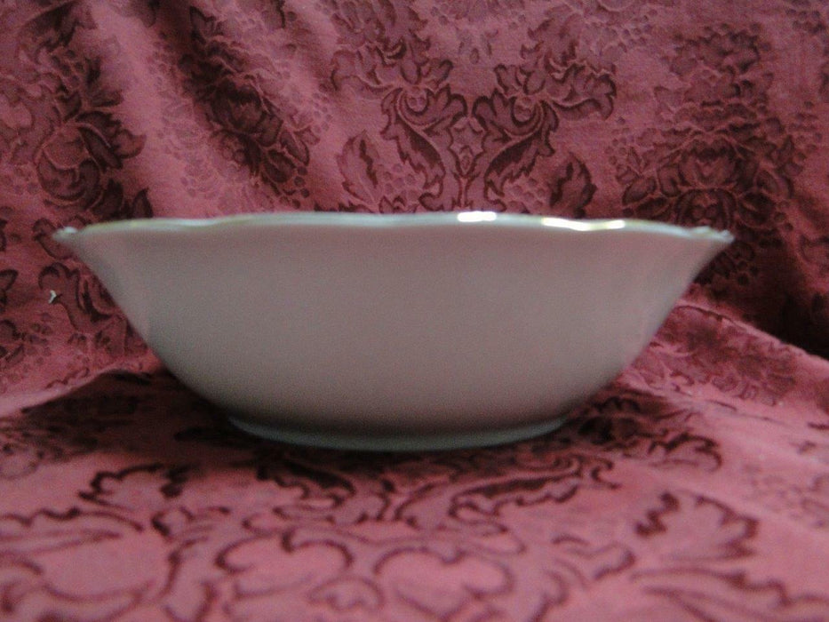 Wawel WAV11, Floral Sprays, Embossed: Round Serving Bowl, 9 x 2 1/2" Tall