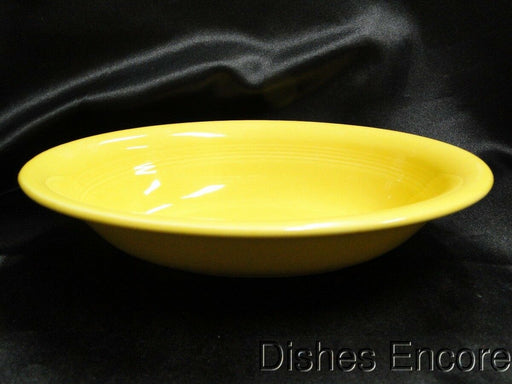 Fiesta: Yellow Oval Serving Bowl, 9 1/4", No Backstamp, As Is