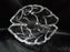 Marquis by Waterford Palma, Clear Scuptured Leaves, No Trim: Oval Bowl, 7" x 6"