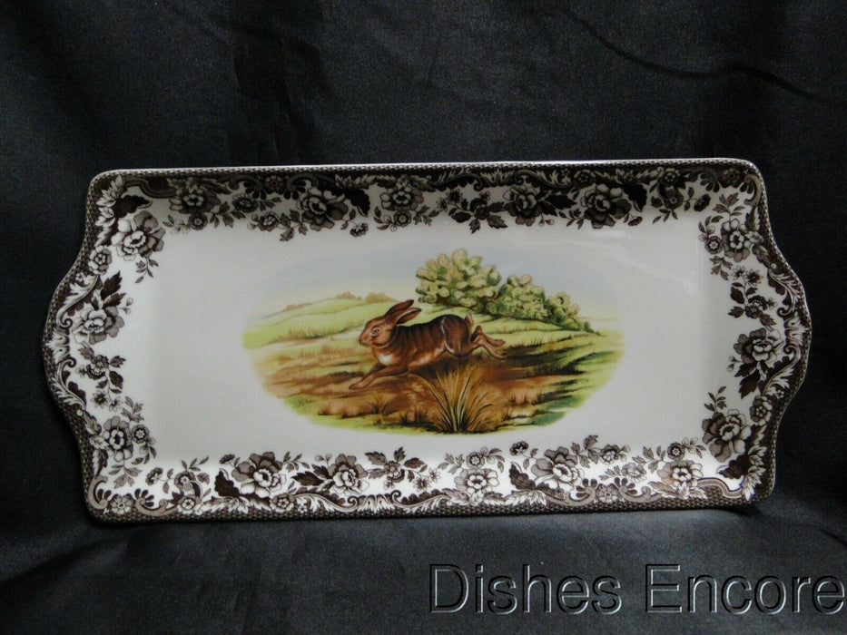 Spode Woodland Rabbit, Bunny: NEW Sandwich Tray, 13 1/2", Box