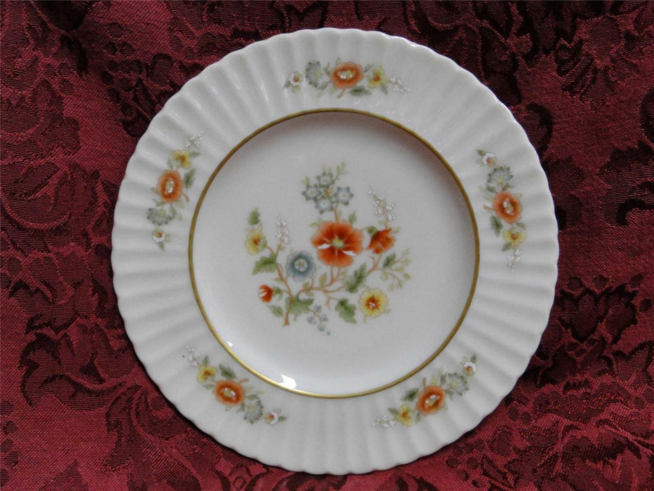 Lenox Temple Blossom, Orange & Yellow Flowers: Bread Plate (s), 6 3/8"