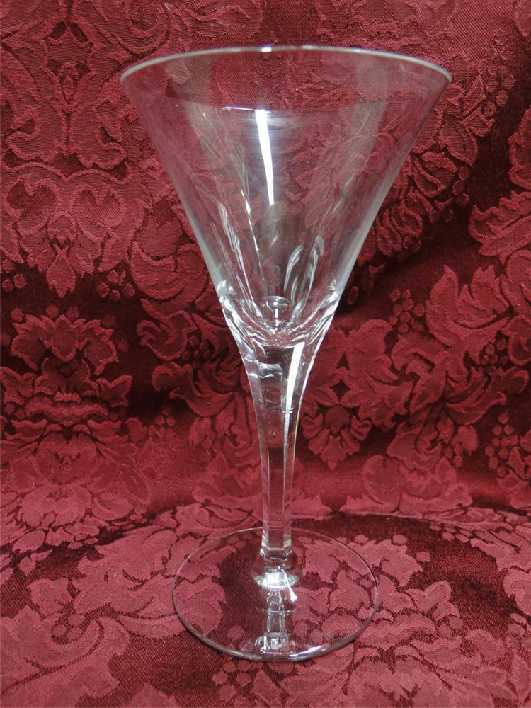 Josair Rena, Faceted Stem, Clear: Water or Wine Goblet, 8 1/8", Diameter Varies
