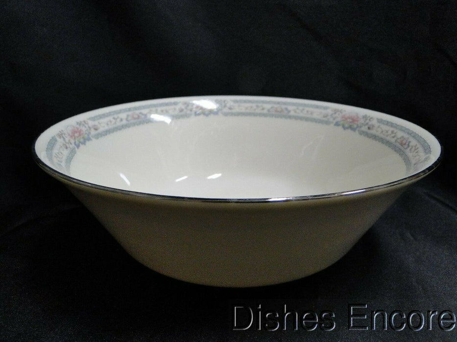 Lenox Charleston, Pastel Floral Band, Platinum: Round Serving Bowl, 9"