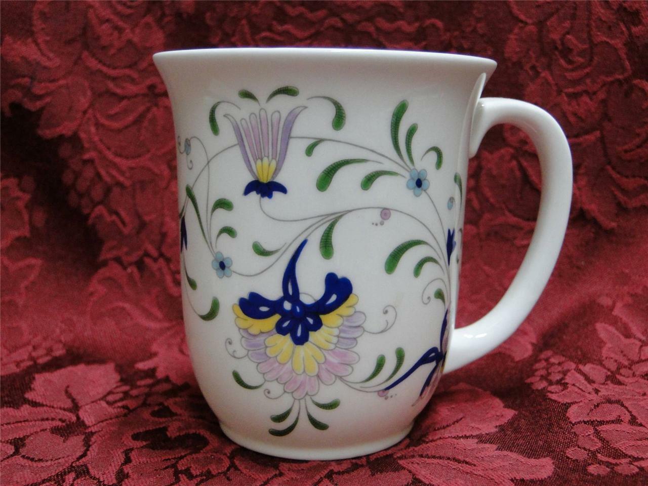Coalport Pageant, Blue, Lavender, Aqua, & Yellow Floral: Mug (s), 3 3/4" Tall