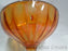 Fluted Glass, Iridescent Amber w/ Clear Stem: Low Sherbet (s), 3 1/2", CR#113