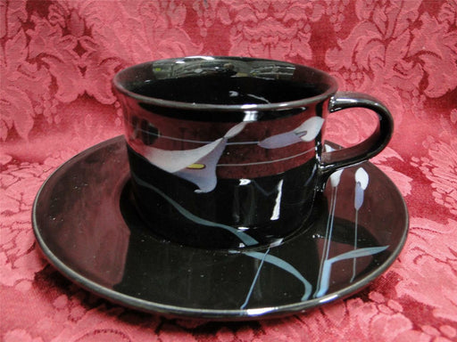 Mikasa Opus Black, Calla Lily: Cup & Saucer Set (s)