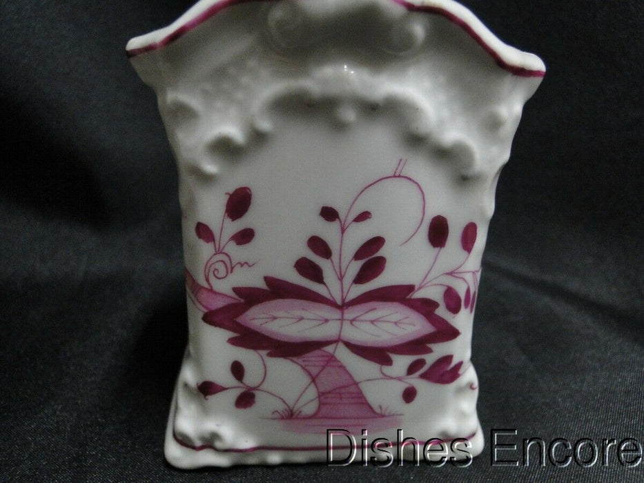 Pink Onion Patterned Porcelain: Square Lidded Container (s), 4 1/2" Tall