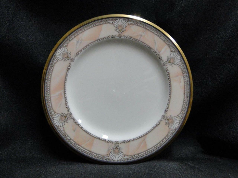 Noritake Pacific Majesty, 9771, White Shells, Pink Rim: Bread Plate (s), 6 3/4"