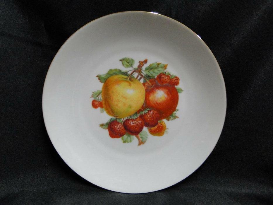 Bareuther BTH4 Fruit, Gold Trim: Apples & Strawberries Plate, 7 3/4", As Is