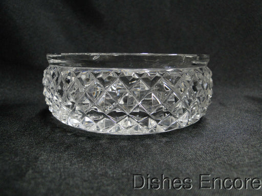 Clear w/ Cut Crosshatch Design: Two Slot Ashtray, As Is  -- MG#114