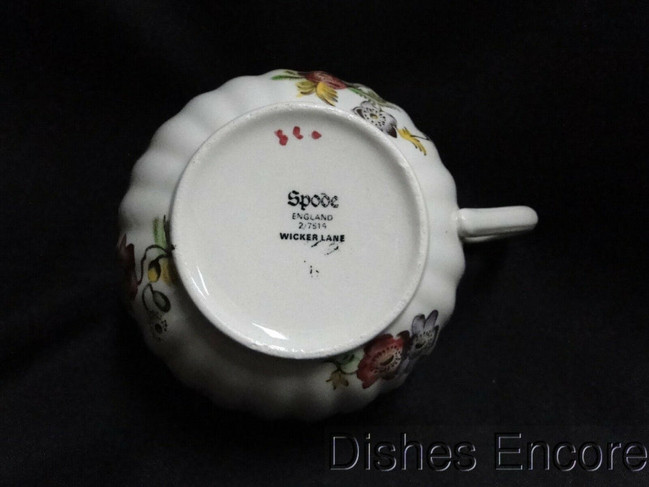 Spode Wicker Lane, Basket Weave, Florals: Cup & Saucer Set (s), 2 1/8"