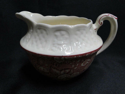 Coalport Oakhill Pink, Floral, Embossed Border: Creamer Pitcher, 3 1/4" Tall