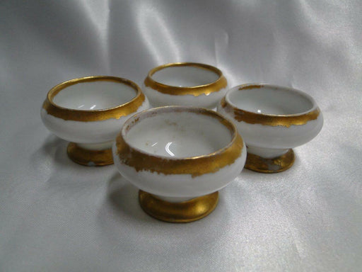 Oscar & Edgar Gutherz, Austria, White w/ Gold Trim: Salt Dips, Set of 4