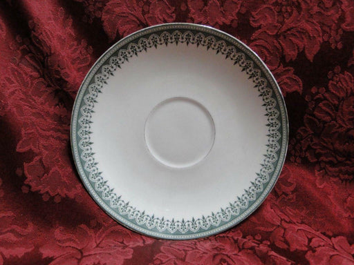 Tressemanes & Vogt TRV3, Green Geometric Rim, Gold: 6 5/8" Saucer (s) Only