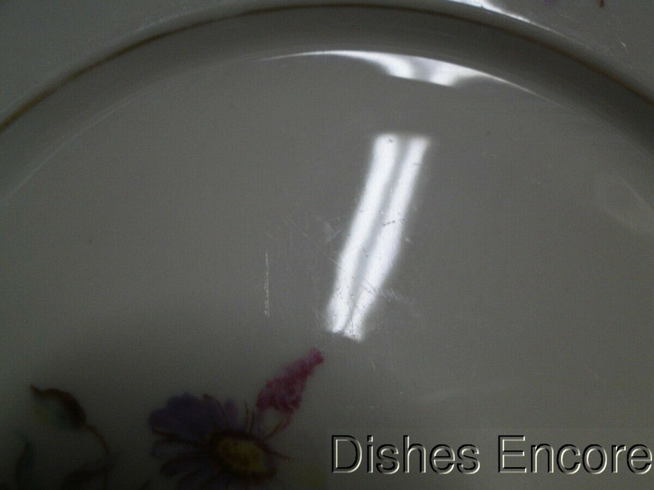 Arabia of Finland, Ivory w/ Pink Daisies, Gold Trim: Bread Plate (s), As Is