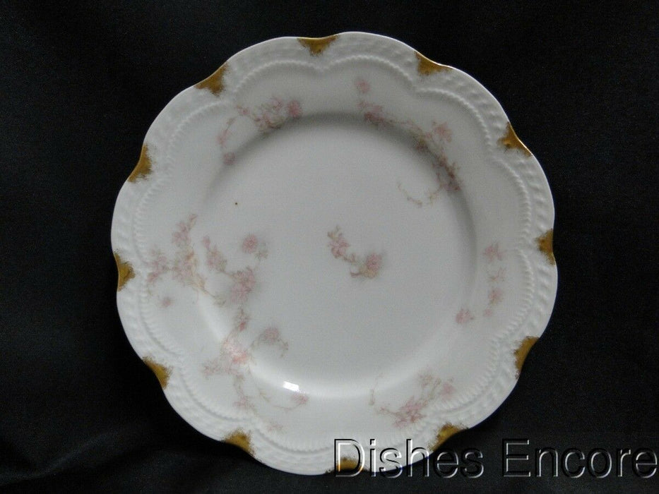 Haviland (Limoges) Schleiger 247d, Pale Pink Flowers: Salad Plate (s), 7 3/8"