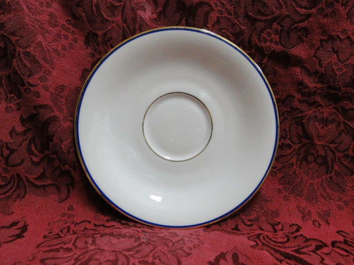 Tirschenreuth Cream w/ Thin Blue Band: 5 3/4" Saucer (s) Only, No Cup