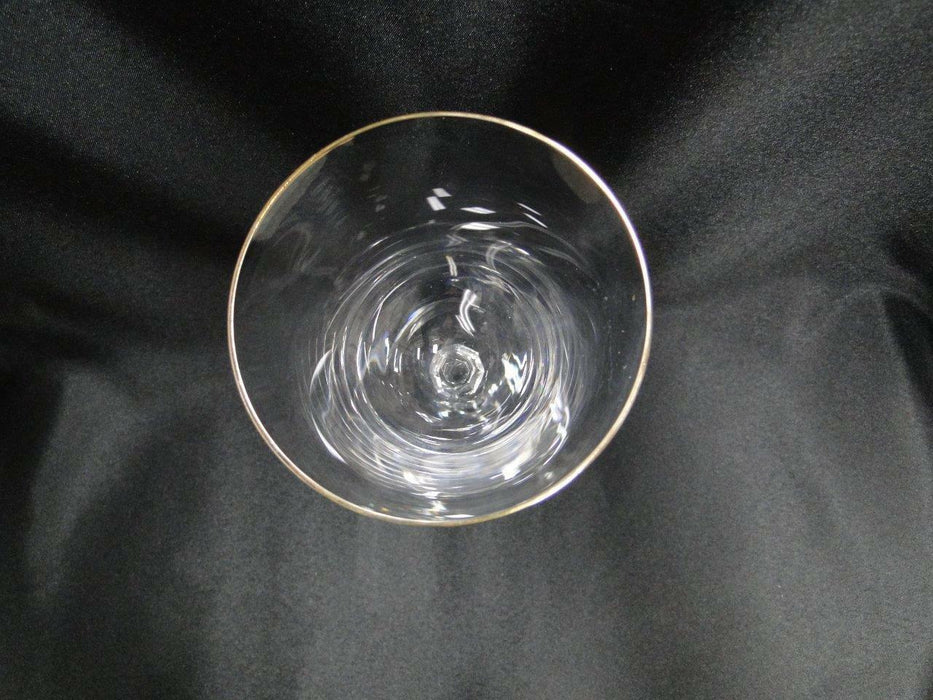 Sasaki Renaissance Gold, Swirled Stem, Gold Trim: Wine Glass (es), 7 1/8" Tall