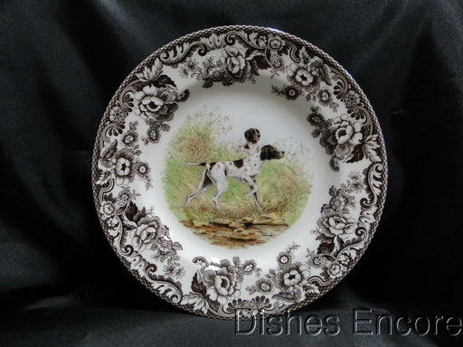 Spode Woodland Flat Coat Pointer Hunting Dog: NEW Dinner Plate, 10 1/2", Box
