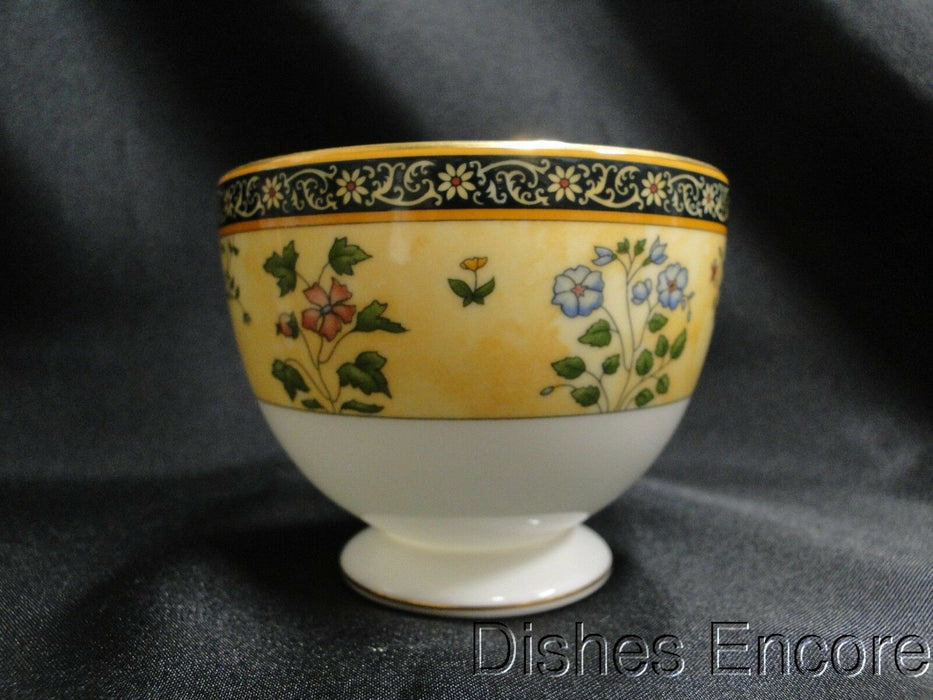 Wedgwood India, Florals on Tan & Black Bands: Cup & Saucer Set (s), 2 5/8" Tall