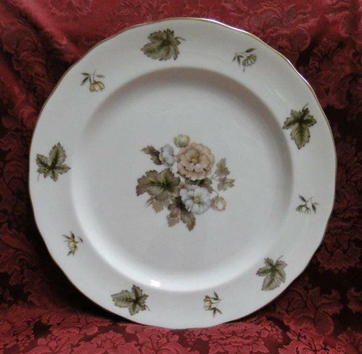 Royal Worcester Dorchester, Brown, Yellow Flowers: Round Serving Platter 12 5/8"