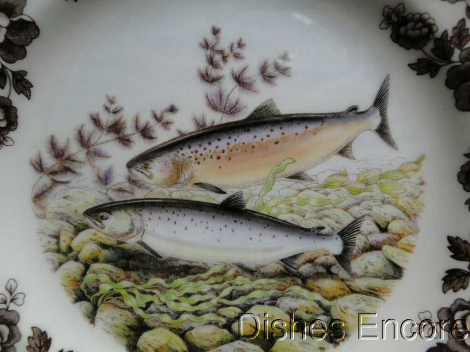 Spode Woodland North American Fish Pacific Salmon: NEW Salad Plate, 7 3/4", Box