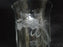 Clear w/ Gray Cut Flowers & Leaves, Optic: Flat Tumbler (s), 5 1/4" -- CR#089