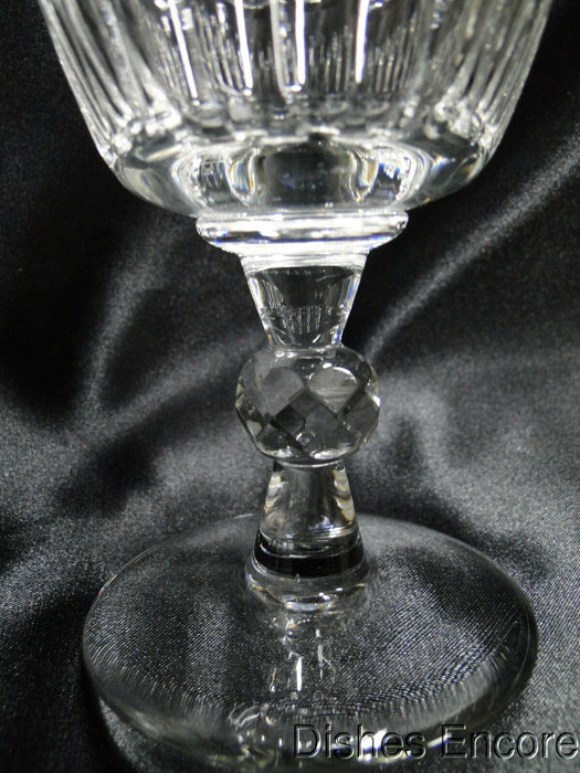 Rock Sharpe 2015-2, X's & Ovals: Water or Wine Goblet, 6 3/8", As Is