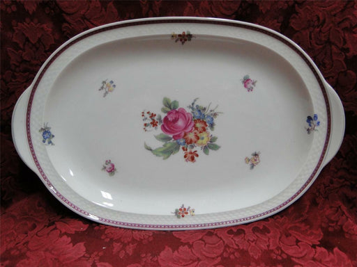 Thomas China 7144, Burgundy & Platinum Band: Serving Platter, 15 1/2"