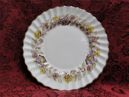 Royal Doulton Mayfair H4897, Multicolored Floral Band: Salad Plate (s), 8 1/4"
