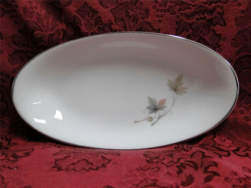 Noritake Oaklane, 6310, Taupe & Peach Leaves: Relish Dish, 9" x 4 3/4"