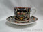 Villeroy & Boch Intarsia, Black, Fruit, Flowers, Birds: Cup & Saucer Set, 2 3/8"