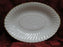 Syracuse Standish, White Swirl, Gold Trim: Oval Serving Platter, 14" x 9 3/4"