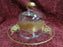 Glass Plate & Dome w/ Gold Roses & Trim  --  MG#237