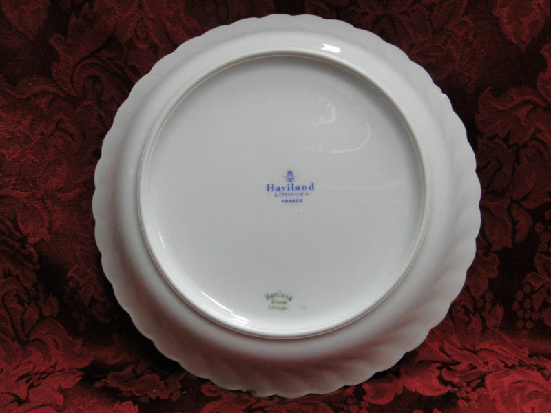 Haviland (Limoges) Lutetia, Blue & Pink Swirled: Oval Serving Platter, 14"