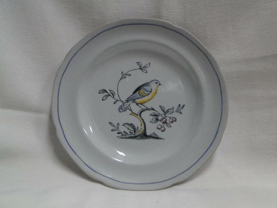 Spode Queen's Bird, Multicolored Bird on Gray: Bread Plate (s), 6"
